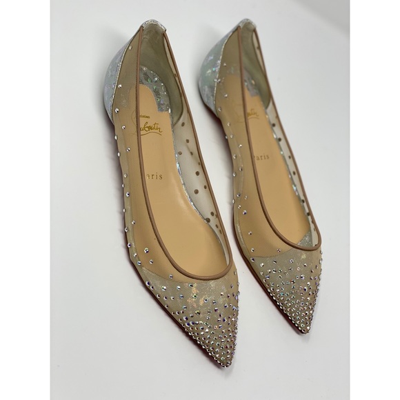 Christian Louboutin follies strass flat rete/calf - Picture 5 of 16